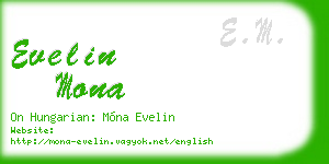 evelin mona business card